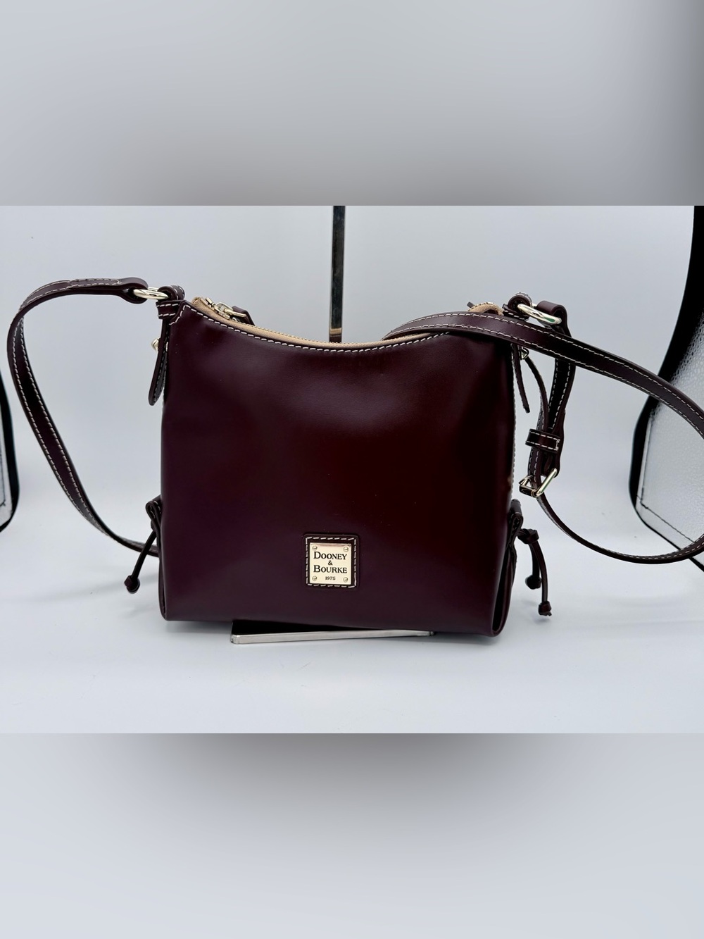 Dooney & Bourke Penrose North South Crossbody 24‎ – Dark Brown Smooth Leather